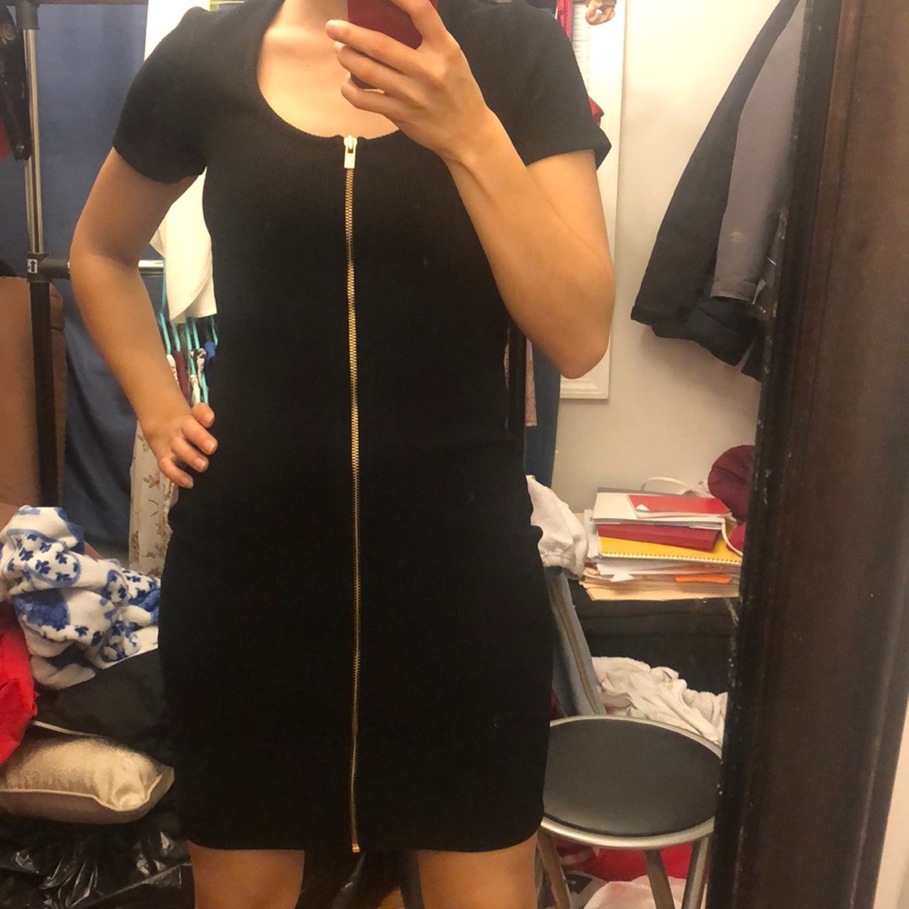 Black Zipper Dress